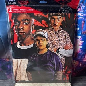 Stranger Things two cardboard posters 11 x 14